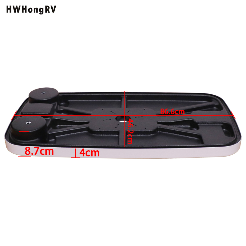 Столешница прямоугольной формы в форме лодки-каравана, только белая морская пластиковая столешница