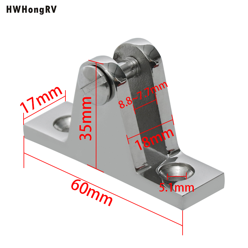 HWHongRV Морская фурнитура из нержавеющей стали Yate Hardware Marino Accesorios de Acero Неокисляемая Bisagra de Cubierta Tipo de montana de 90 Grados