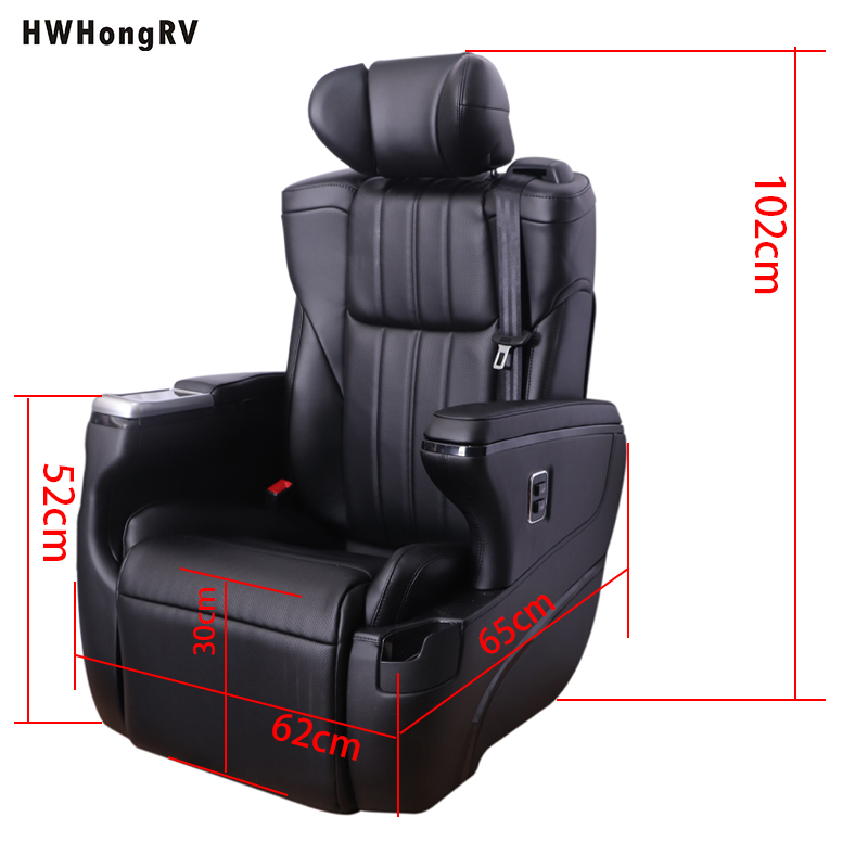 HWHongRV электрическое автосиденье для фургона, MPV, лимузина, дома на колесах, кемпера, фургона, роскошного внутреннего сиденья Coaster Alphard Vellfire.