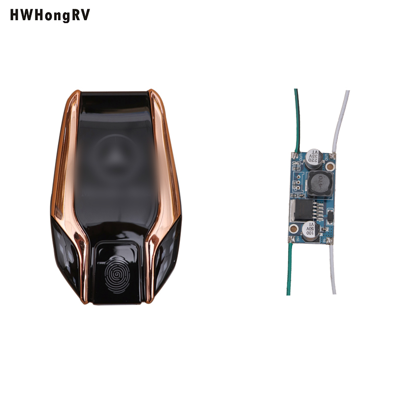 HWhongRV RV Van Ambient Light Автомобильный логотип с подсветкой может менять цвет с помощью сенсорного переключателя