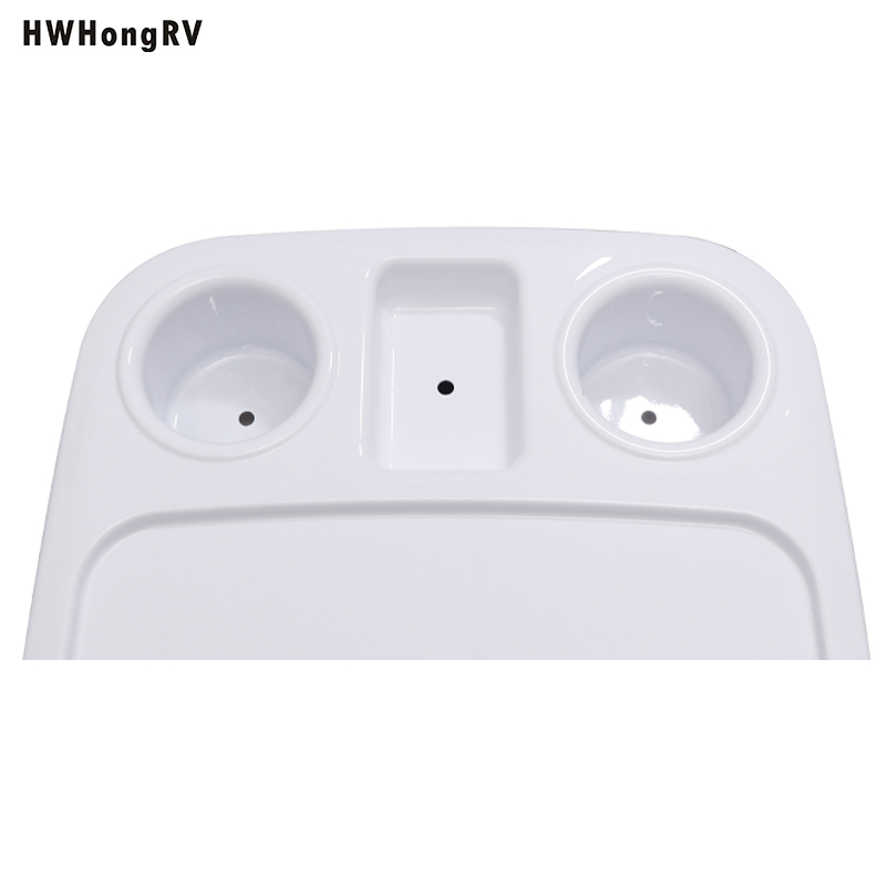 Столешница прямоугольной формы в форме лодки-каравана, только белая морская пластиковая столешница