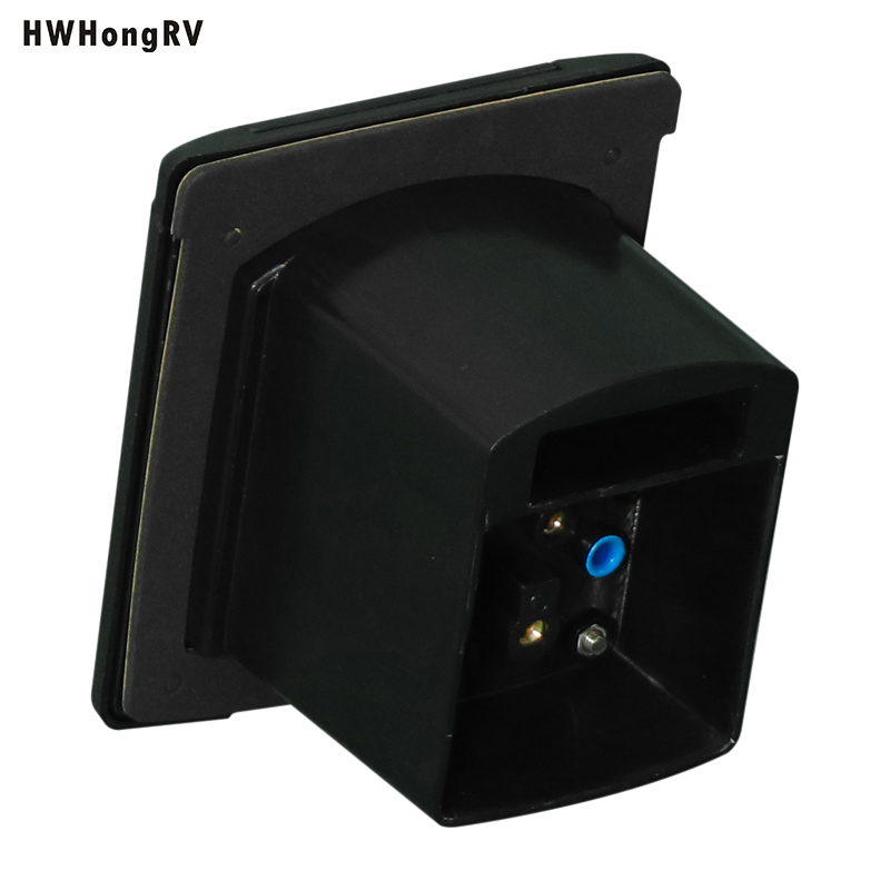 Встроенная розетка для дома на колесах, морская уличная розетка для дома на колесах, 110 В - 220 В, ABL, черный