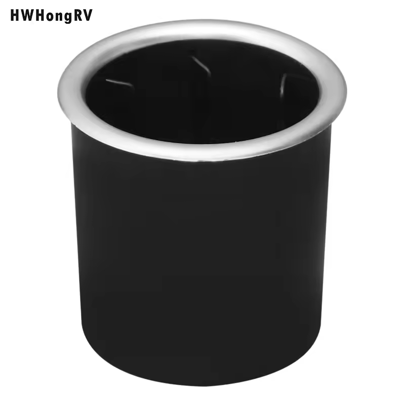 90 мм универсальные черные универсальные подстаканники из АБС-пластика со вставками для бутылок для автомобилей, лодок, грузовиков, морских автофургонов