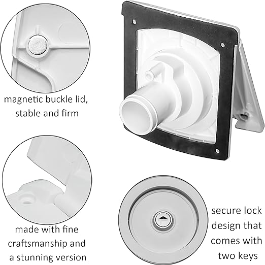 Водозаборное отверстие для автофургона с крышкой, входное отверстие для самотечного заполнения водой с квадратной байонетной крышкой, магнитное притяжение и ключи блокировки, подключение пресной воды для лодок-домов на колесах Rv Camper