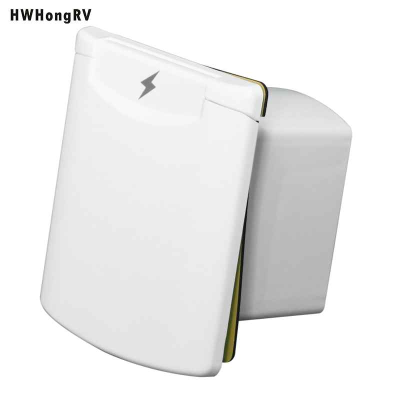 Розетка для улицы, морской яхты, встроенная розетка для автодома, 110 В-220 В, ABL, белая, 32 А